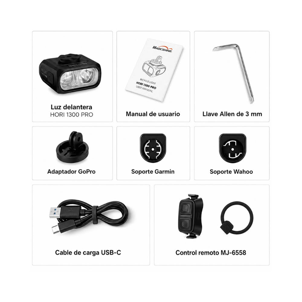 LÁMPARA DELANTERA MAGICSHINE HORI 1300 PRO